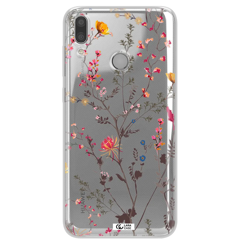 Miniature Flower Huawei Y9 2019 Clear TPU Case