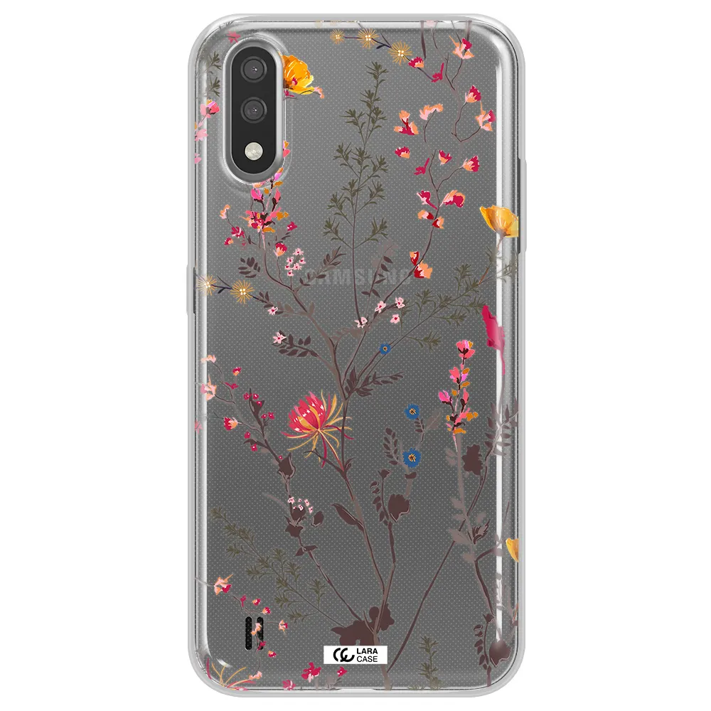 Miniature Flower Samsung A01 Clear TPU Case