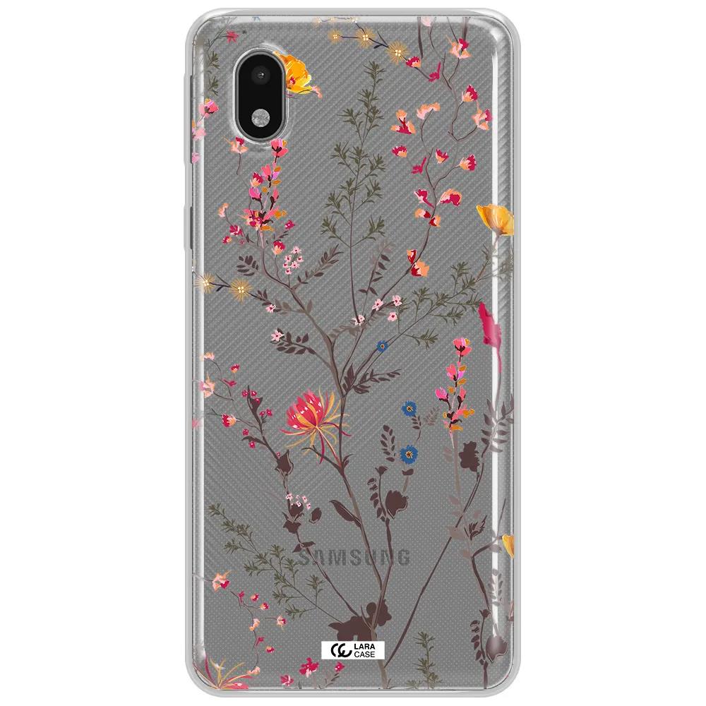 Miniature Flower Samsung A01 Core Clear Tpu Case