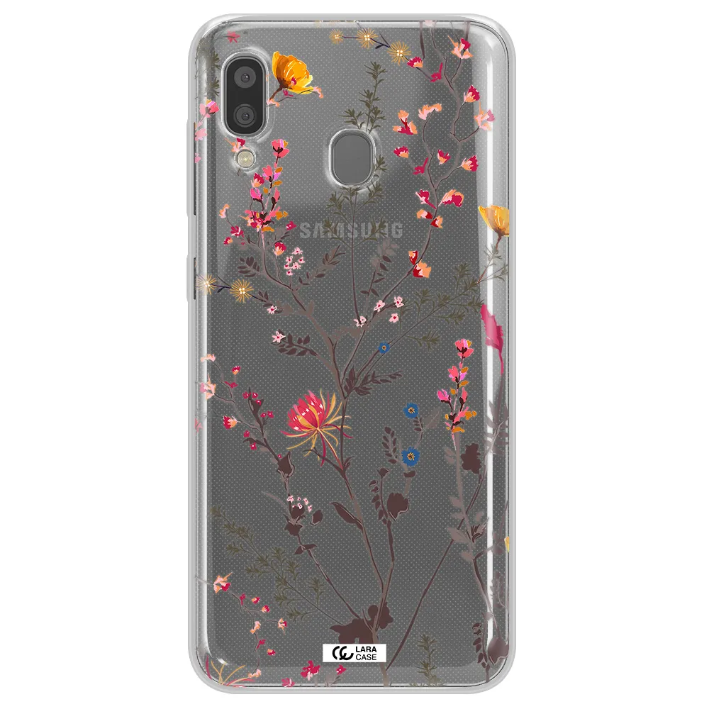 Miniature Flower Samsung A20 Clear TPU Case