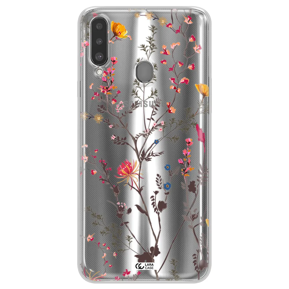 Miniature Flower Samsung A20S Clear TPU Case