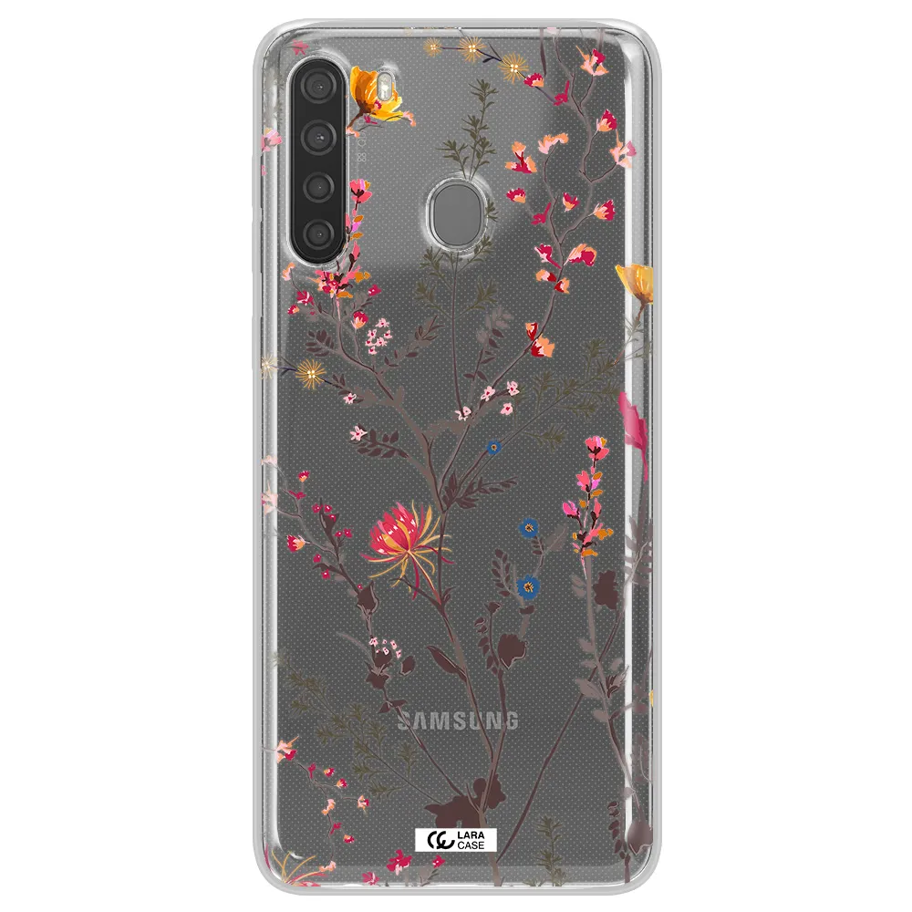 Miniature Flower Samsung A21 Clear TPU Case