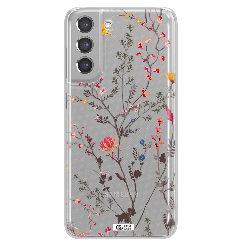 Miniature Flower Samsung A21 Fe Clear TPU Case
