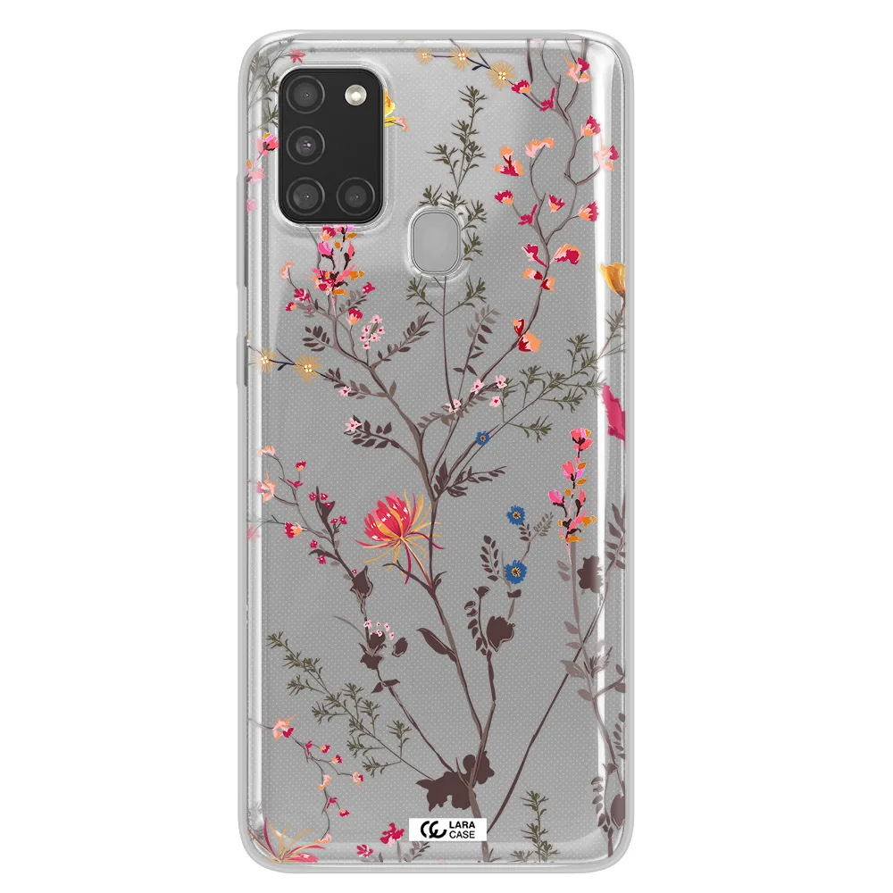Miniature Flower Samsung A21S Clear TPU Case