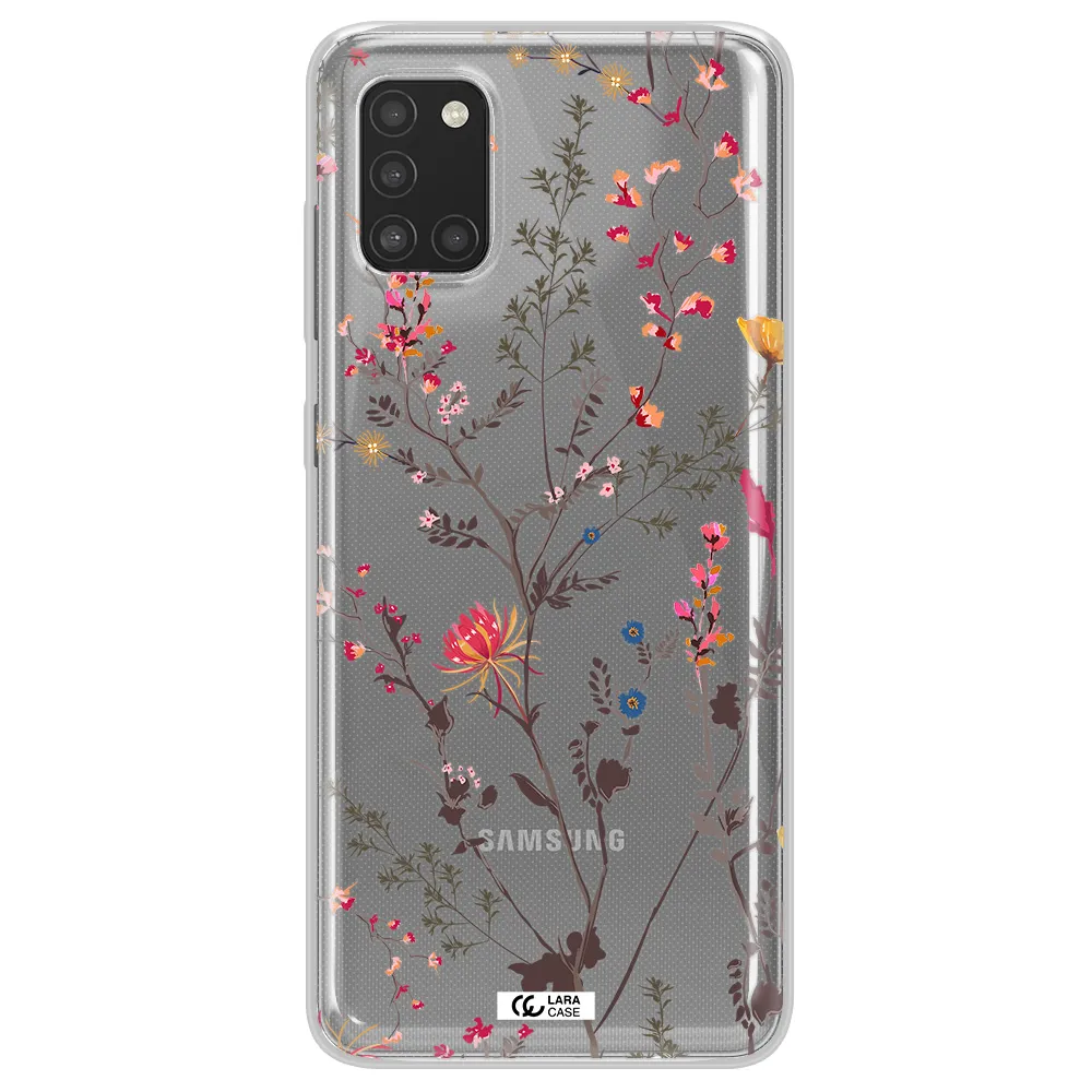 Miniature Flower Samsung A31 Clear TPU Case