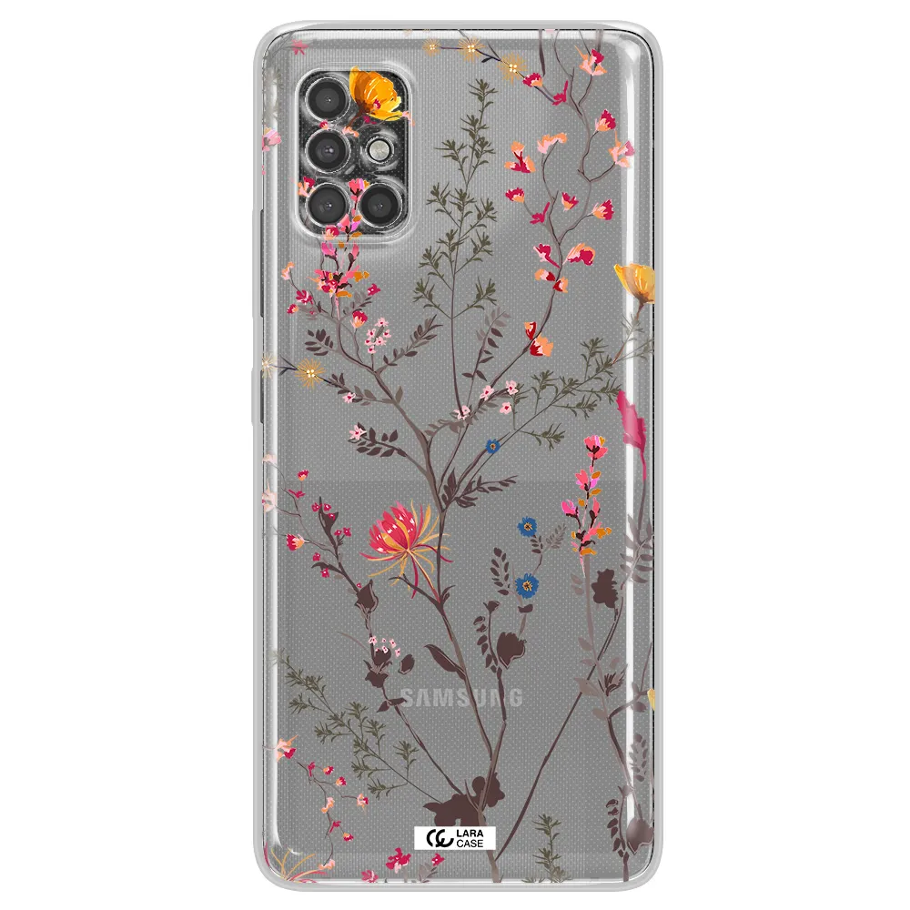 Miniature Flower Samsung A40S Clear Tpu Case