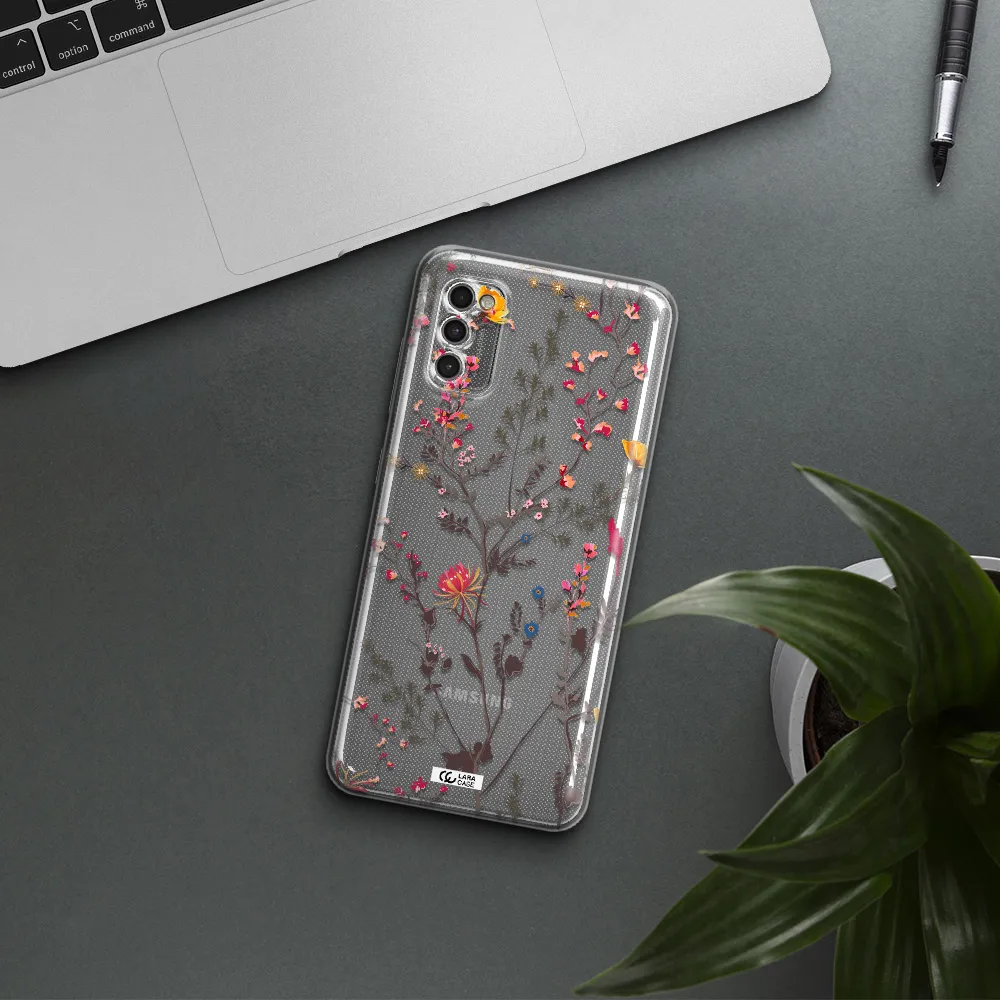 Miniature Flower Samsung A41 Clear Tpu Case
