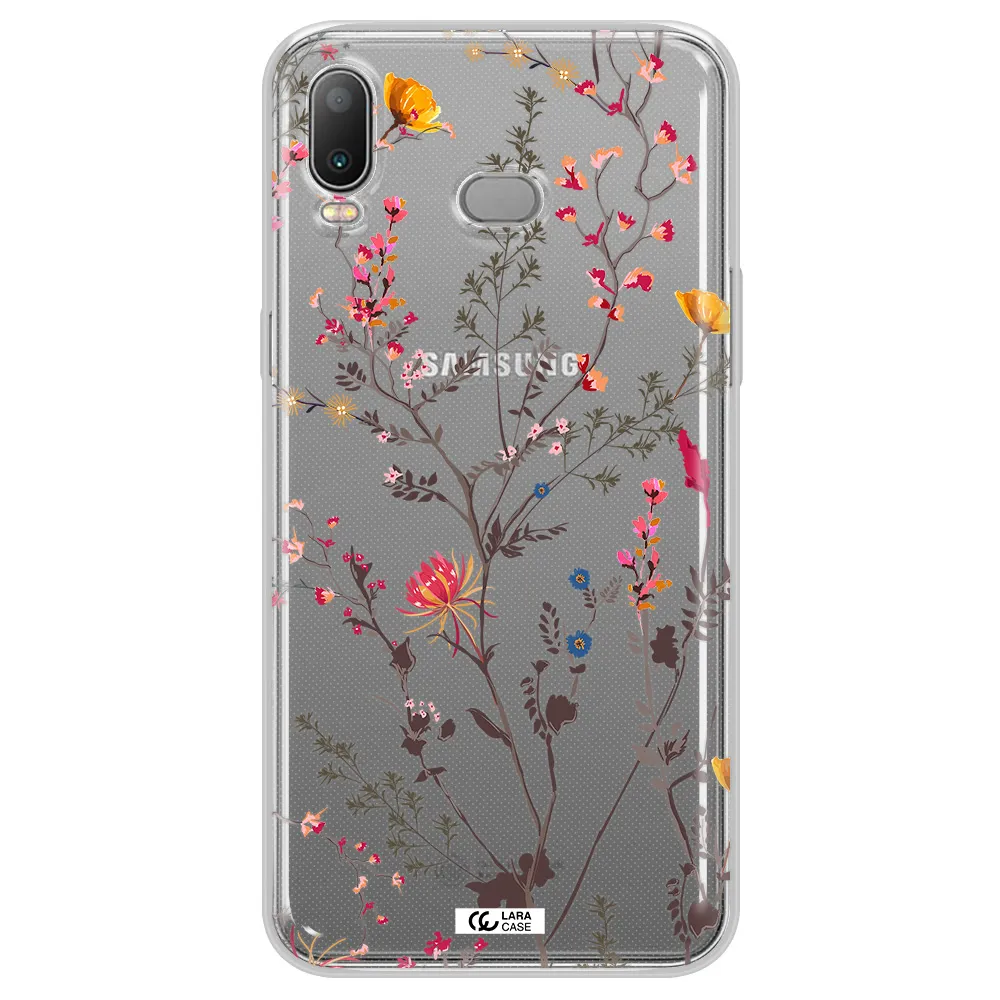 Miniature Flower Samsung A6S Clear TPU Case