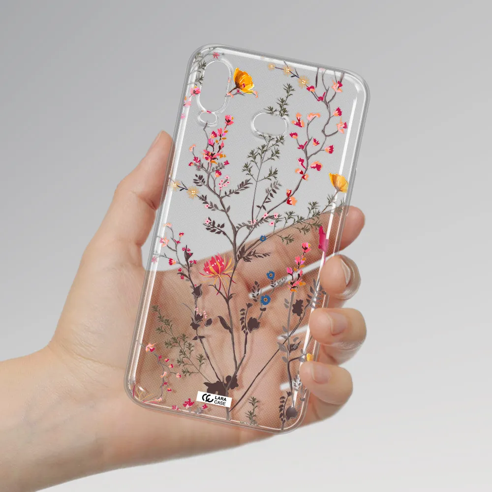 Miniature Flower Samsung A6S Clear TPU Case