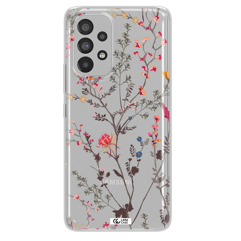 Miniature Flower Samsung A73 Clear TPU Case