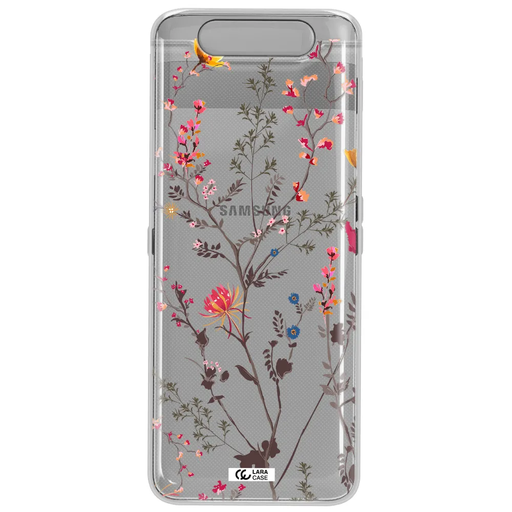Miniature Flower Samsung A80 Clear TPU Case