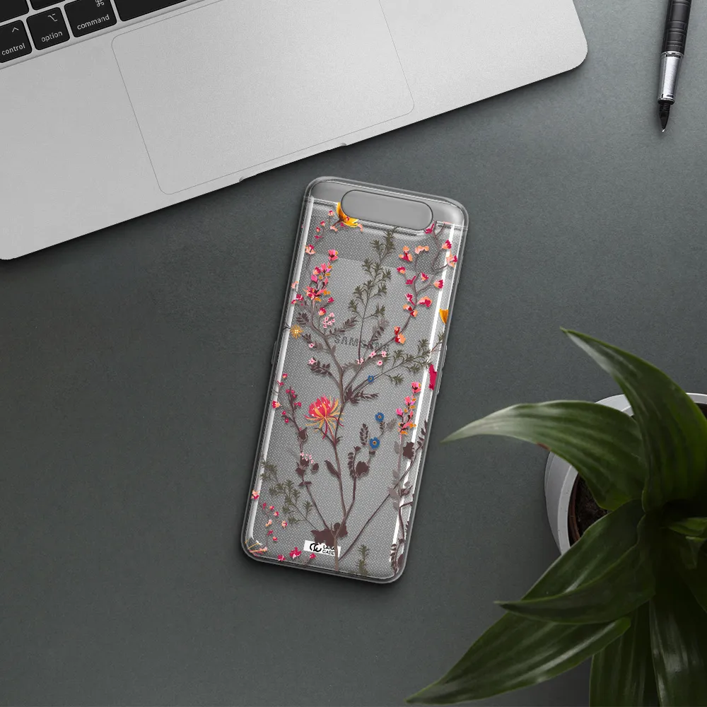 Miniature Flower Samsung A80 Clear TPU Case