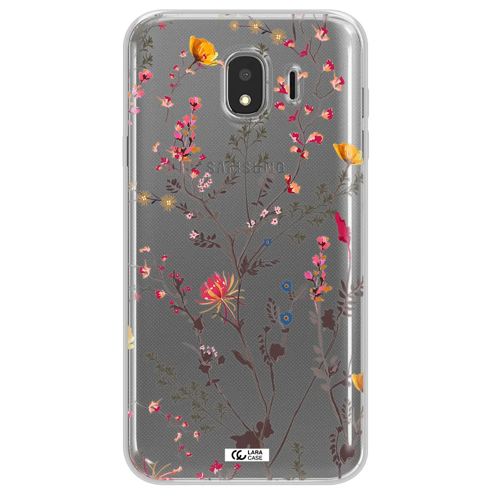 Miniature Flower Samsung J4 Clear TPU Case