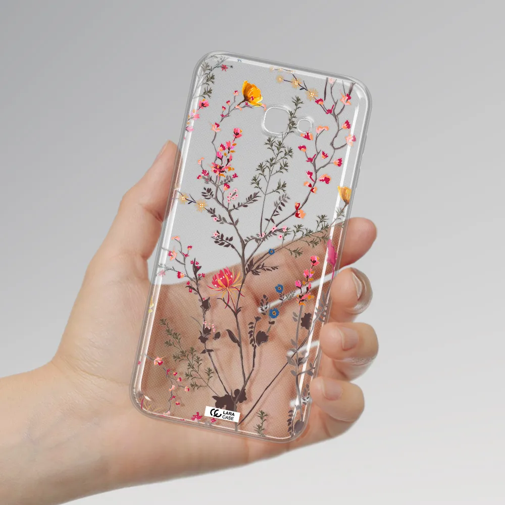 Miniature Flower Samsung J4 Plus Clear TPU Case