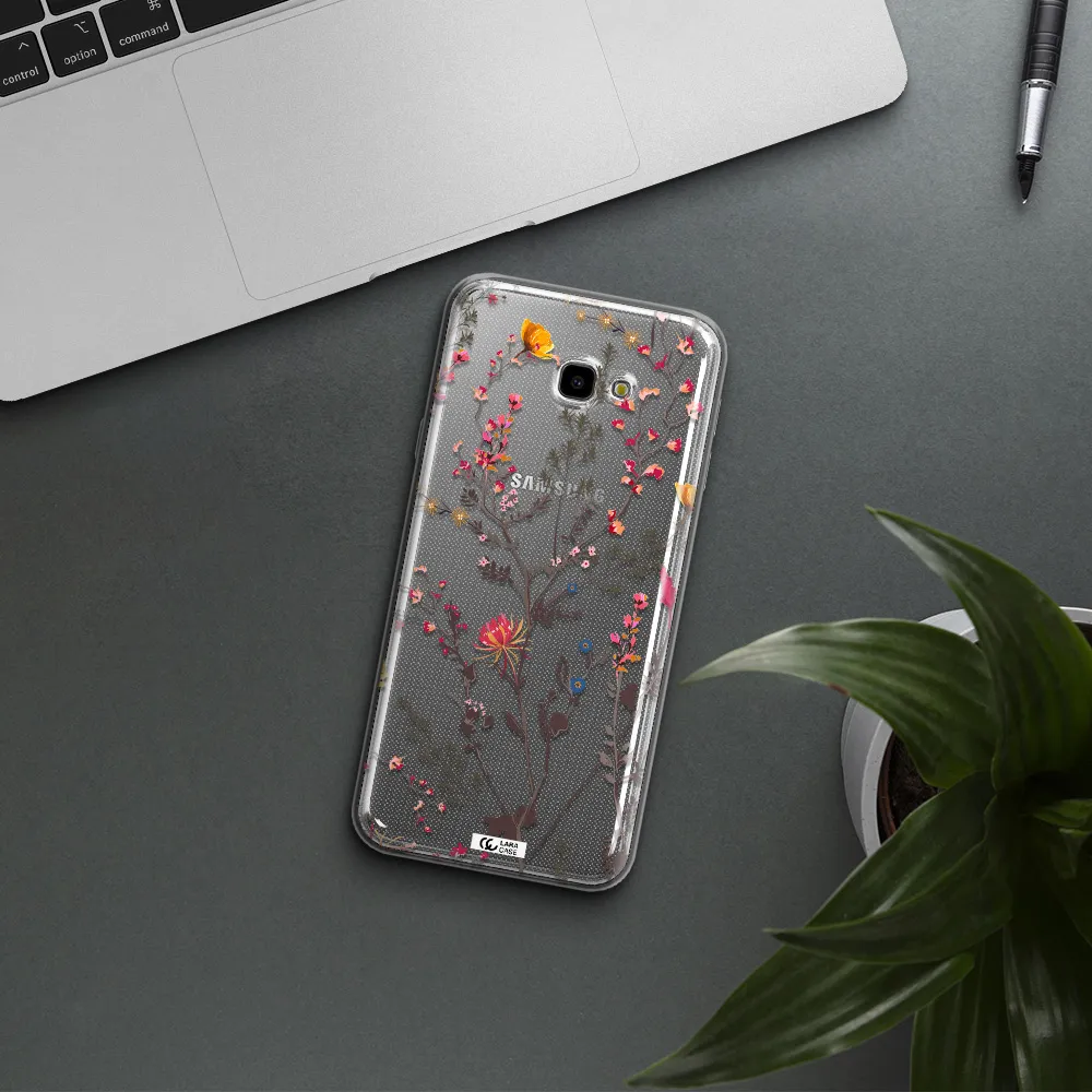 Miniature Flower Samsung J4 Plus Clear TPU Case