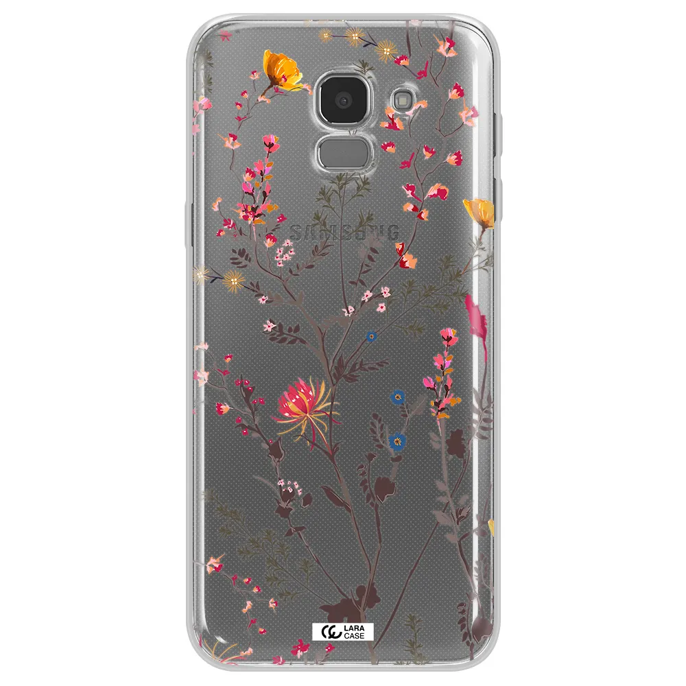 Miniature Flower Samsung J6 Clear TPU Case