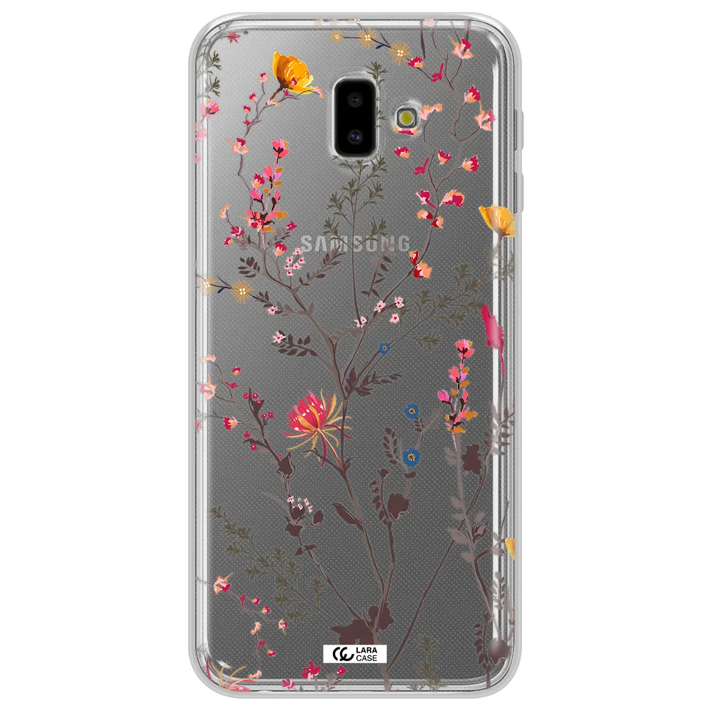 Miniature Flower Samsung J6 Plus Clear TPU Case