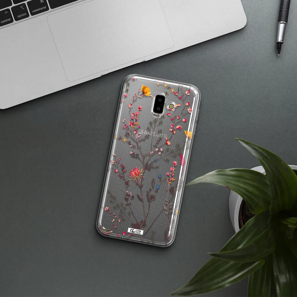 Miniature Flower Samsung J6 Plus Clear TPU Case
