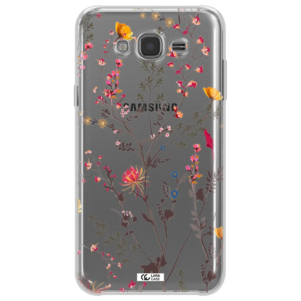 Miniature Flower Samsung J7 2015 Clear TPU Case