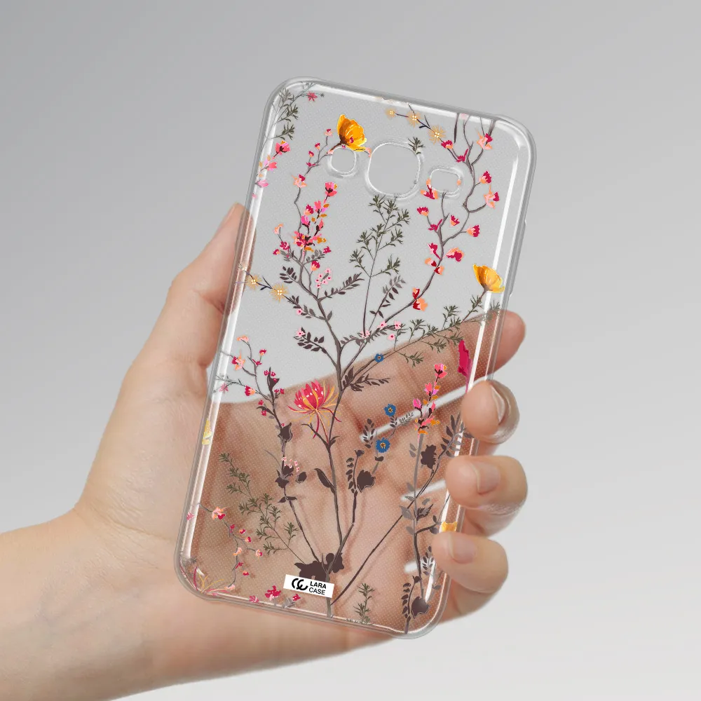 Miniature Flower Samsung J7 Core Clear TPU Case