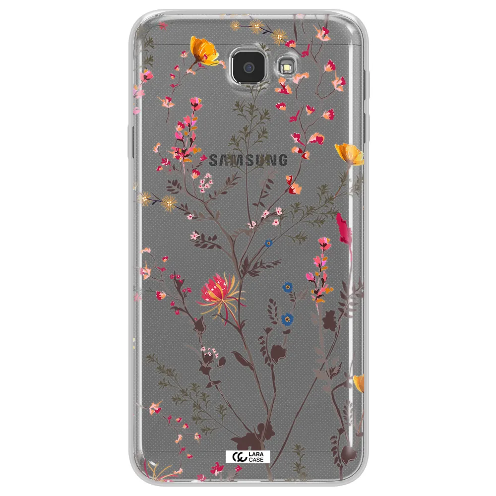 Miniature Flower Samsung J7 Prim Clear TPU Case