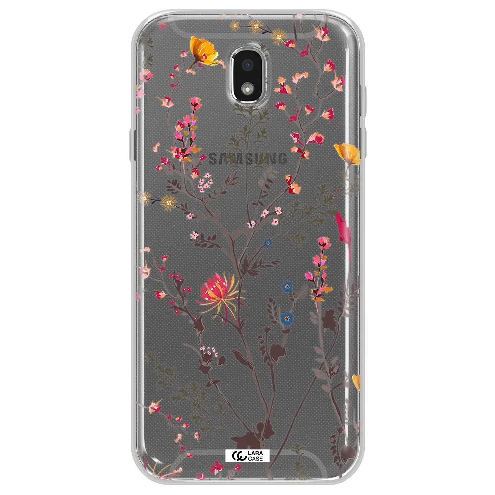Miniature Flower Samsung J7 Pro Clear TPU Case