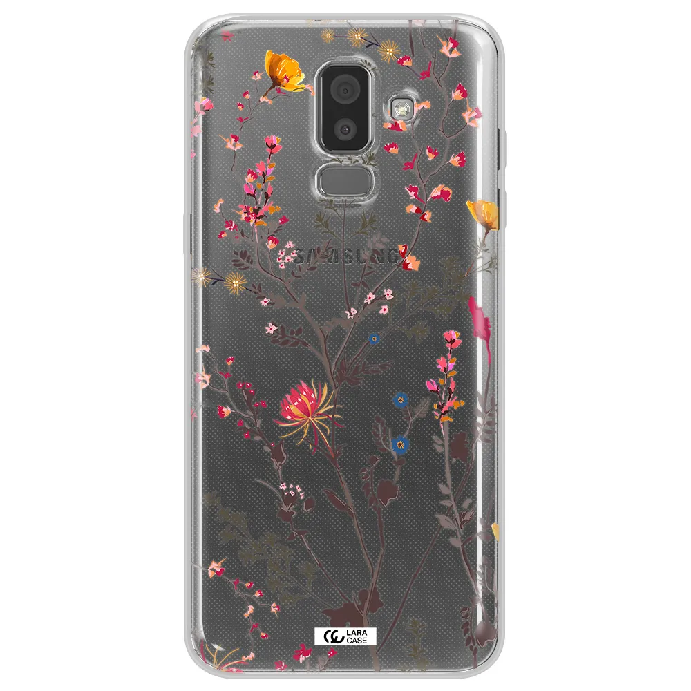 Miniature Flower Samsung J8 Clear TPU Case