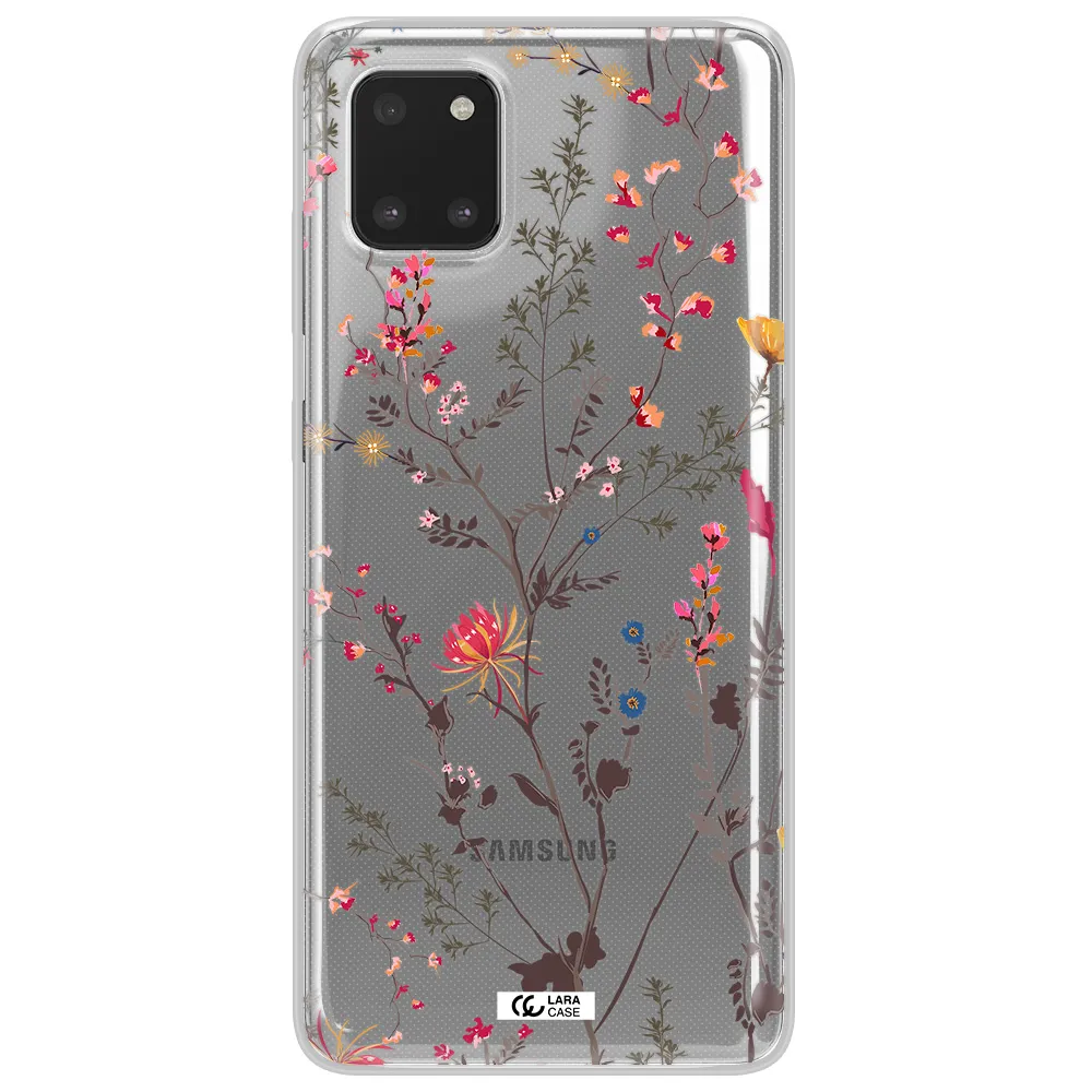 Miniature Flower Samsung Note 10 Lite Clear TPU Case