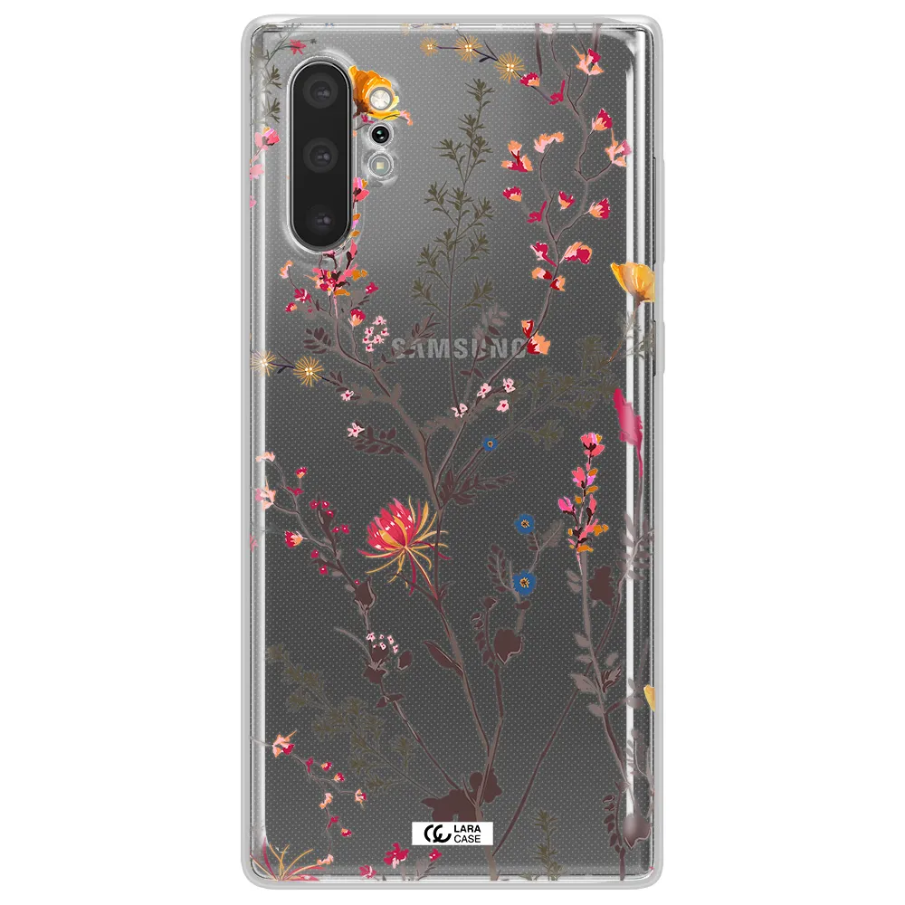Miniature Flower Samsung Note 10 Plus Clear TPU Case