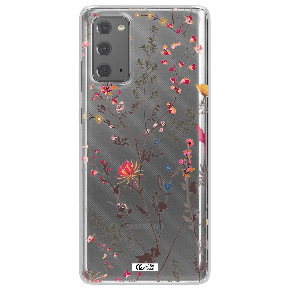 Miniature Flower Samsung Note 20 Clear TPU Case