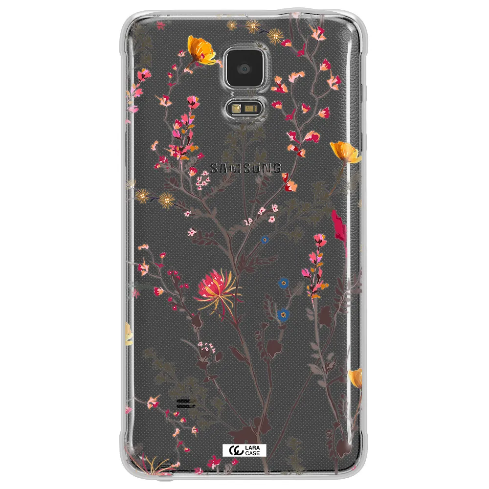 Miniature Flower Samsung Note 4 Clear TPU Case