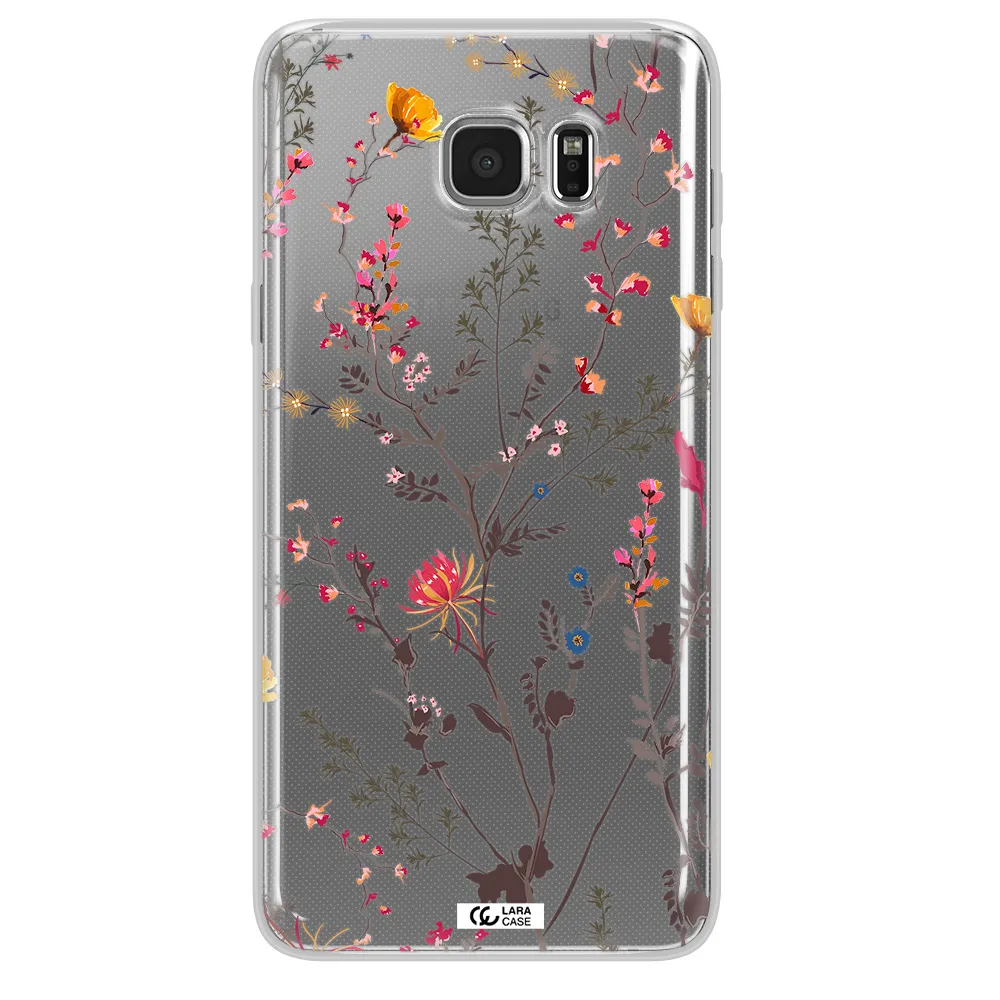 Miniature Flower Samsung Note 5 Clear TPU Case