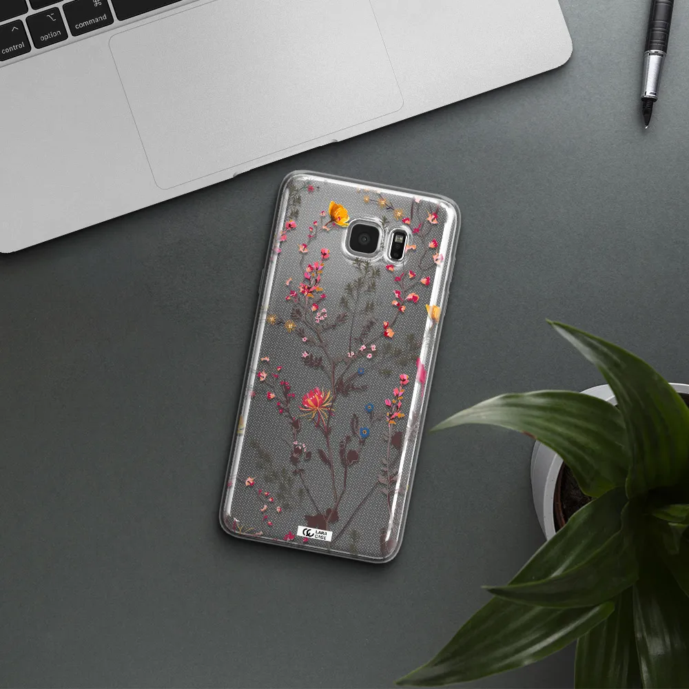 Miniature Flower Samsung Note 5 Clear TPU Case