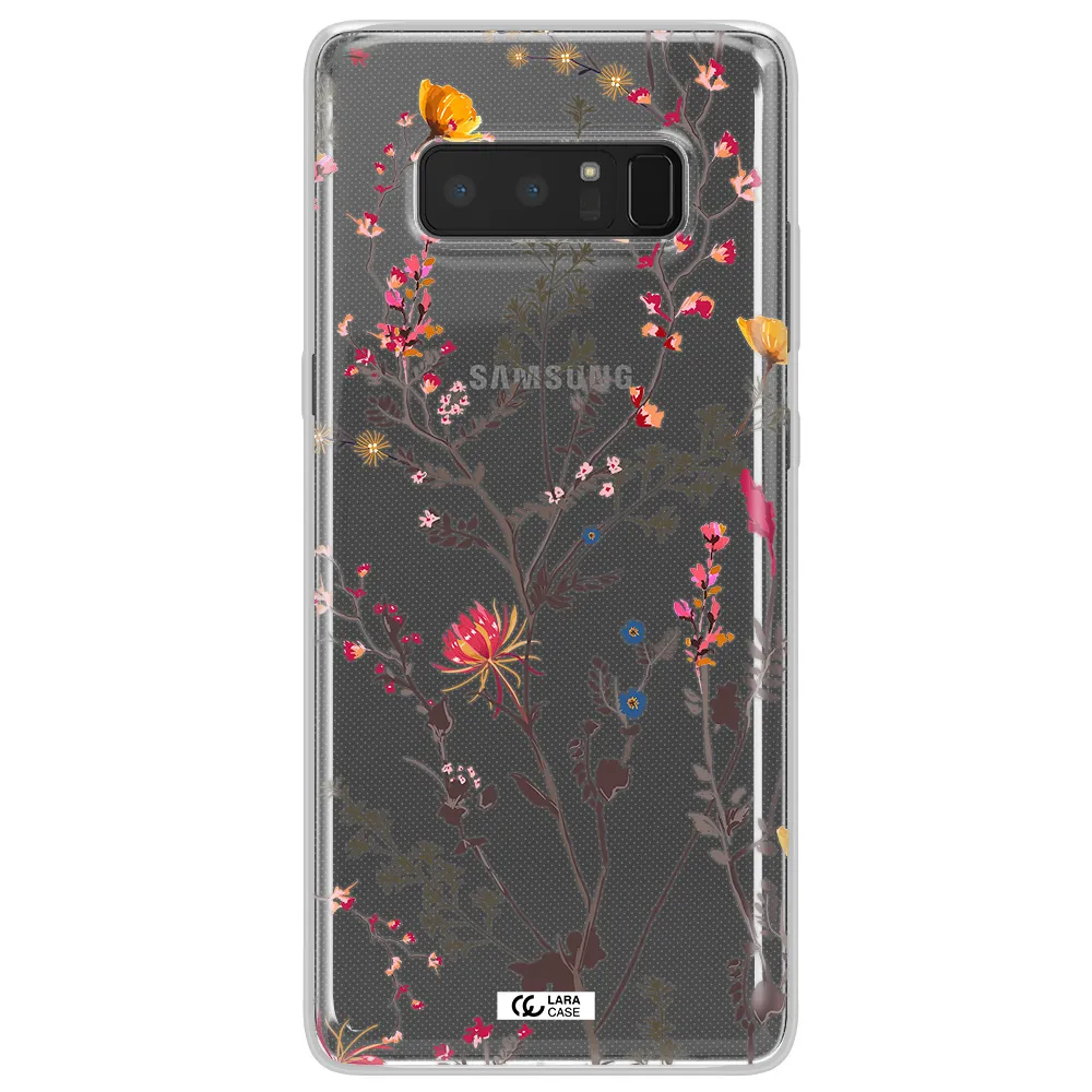 Miniature Flower Samsung Note 8 Clear TPU Case