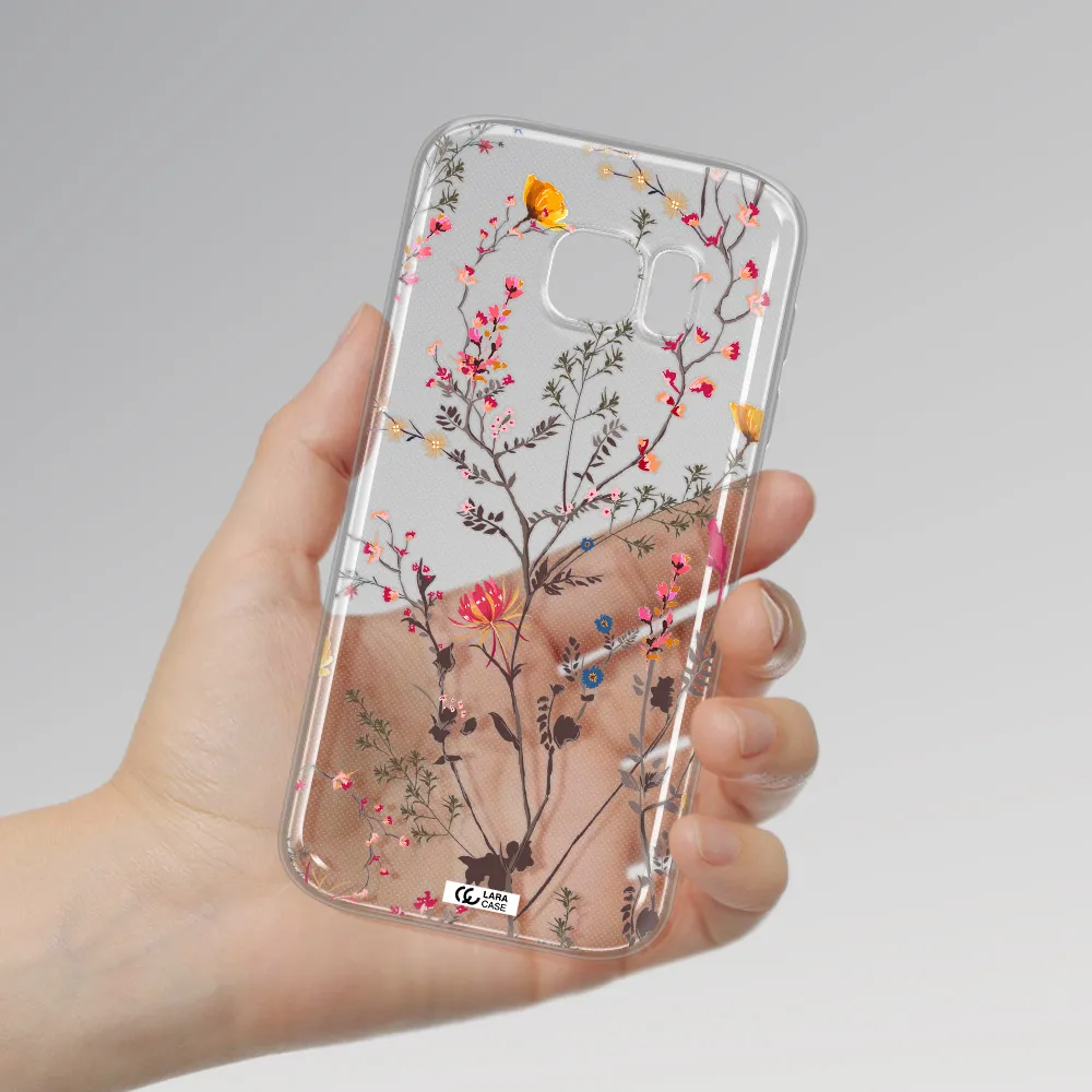 Miniature Flower Samsung S 7 Clear TPU Case