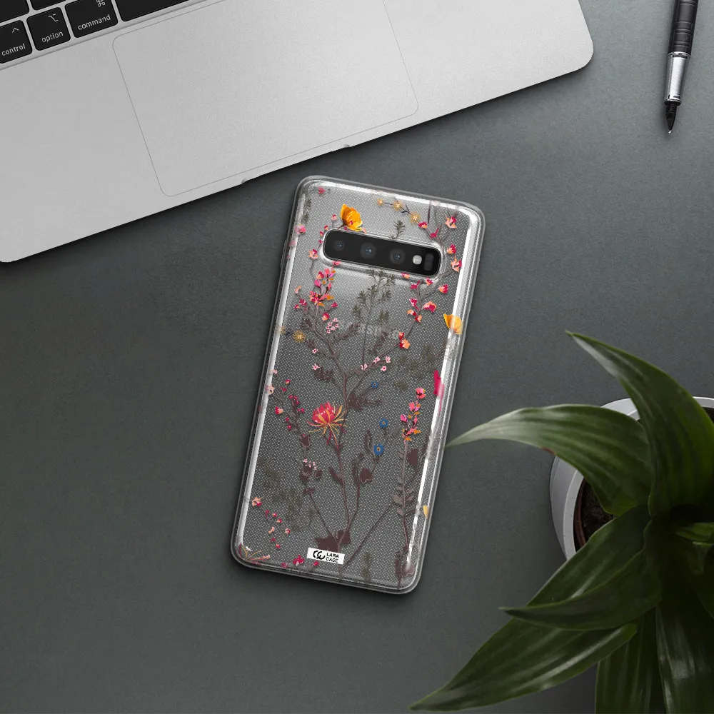 Miniature Flower Samsung S10 Clear TPU Case