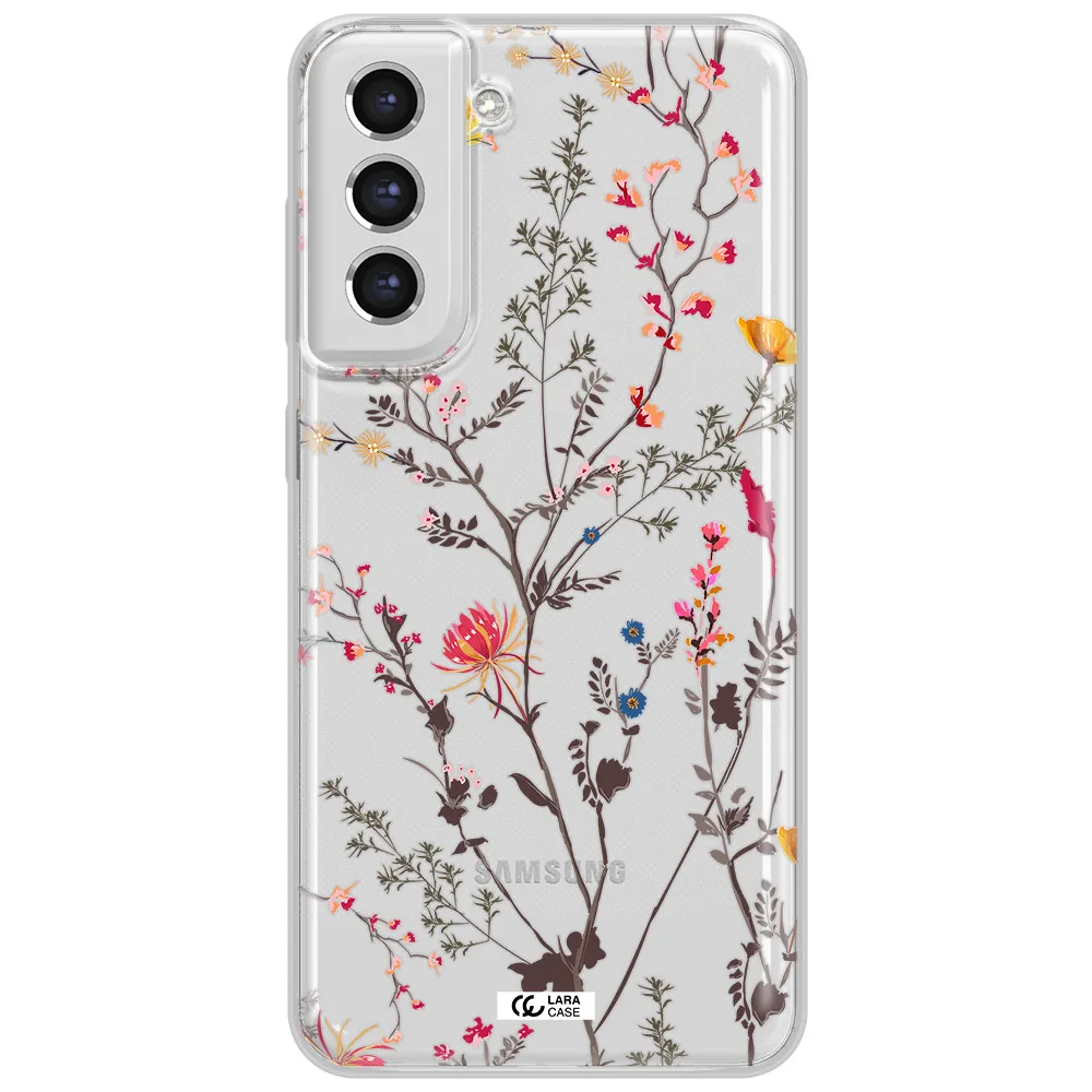 Miniature Flower Samsung S21 Fe Clear Tpu Case