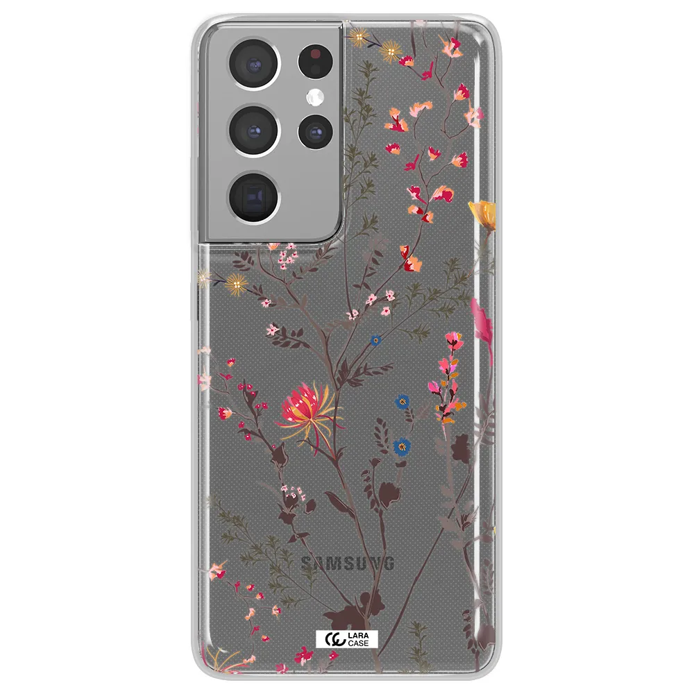 Miniature Flower Samsung S21 Ultra Clear TPU Case