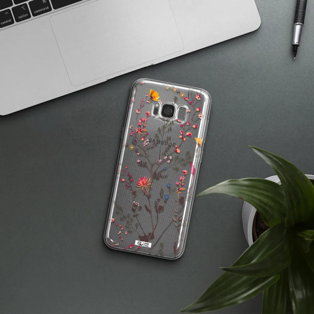 Miniature Flower Samsung S8 Clear TPU Case