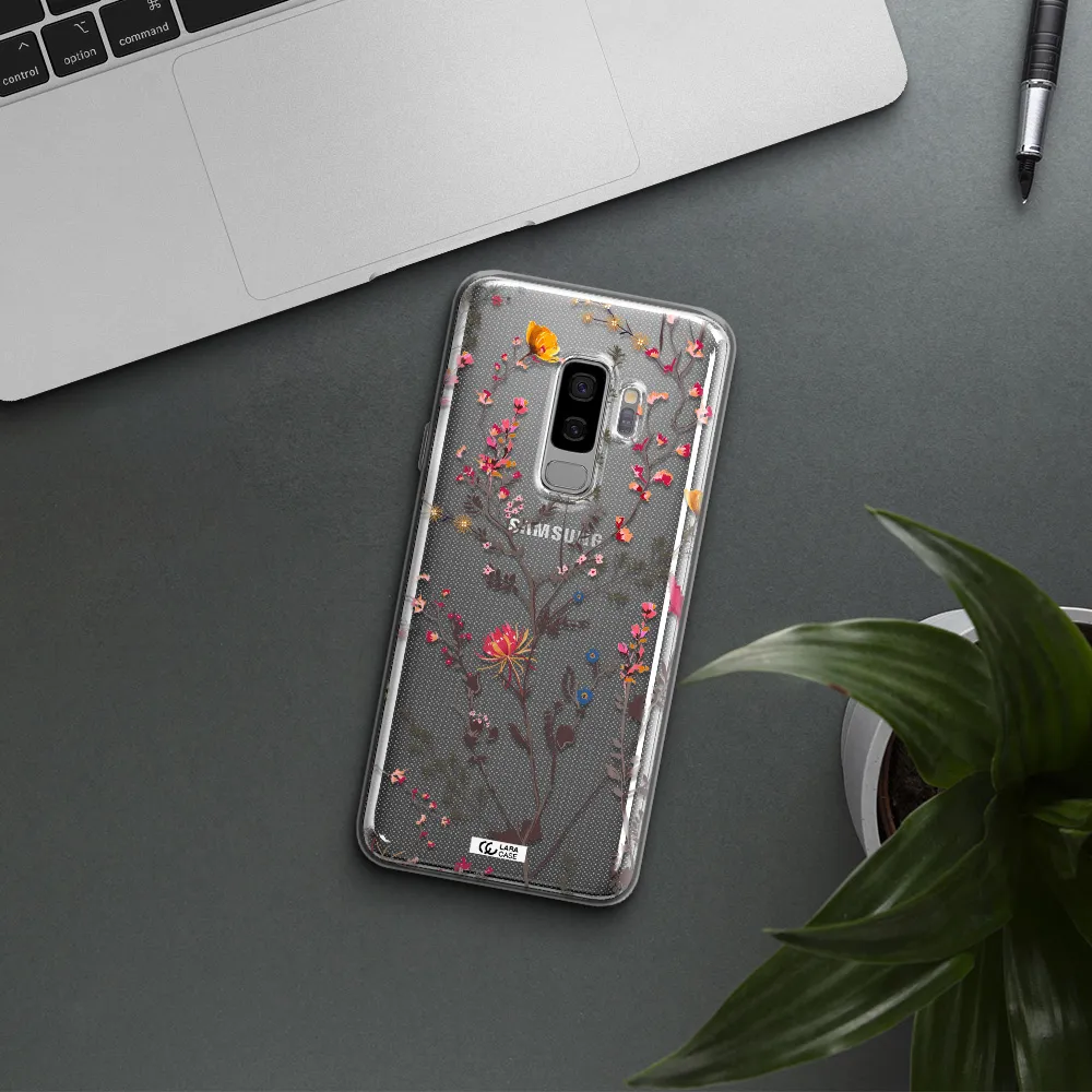 Miniature Flower Samsung S9 Plus Clear TPU Case