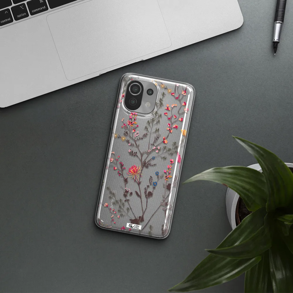 Miniature Flower Xiaomi Mi 11 Lite Clear TPU Case
