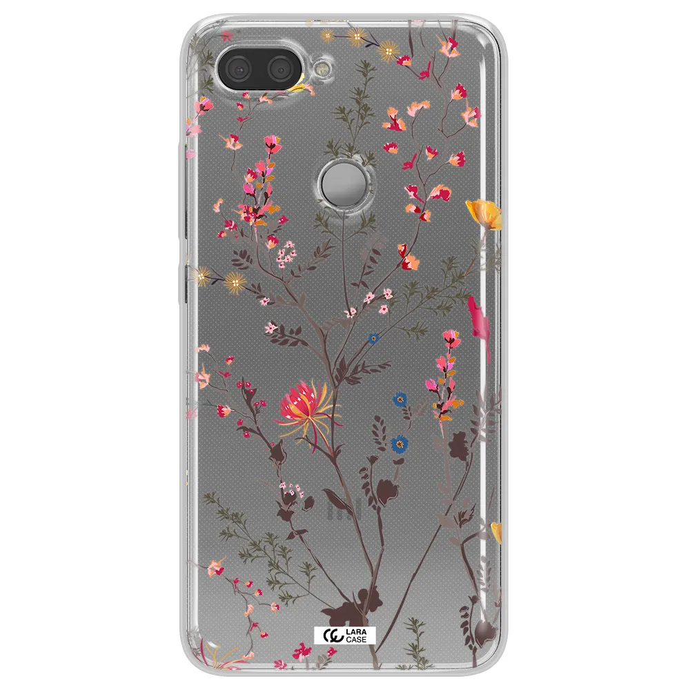 Miniature Flower Xiaomi Mi 8 Lite Clear TPU Case