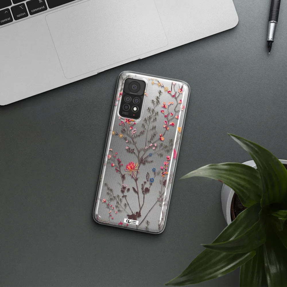 Miniature Flower Xiaomi Note 11 Pro Clear TPU Case