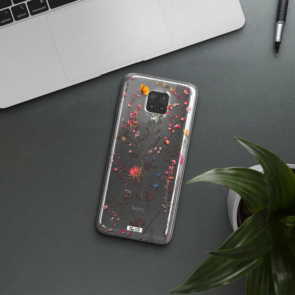 Miniature Flower Xiaomi Note 9 Pro Clear TPU Case