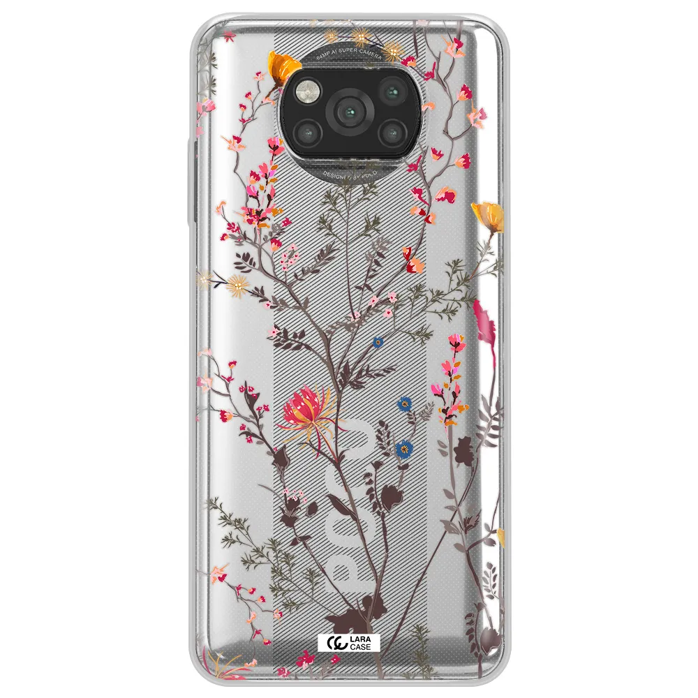 Miniature Flower Xiaomi Poco X3 Clear TPU Case