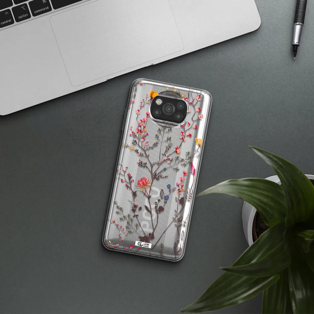 Miniature Flower Xiaomi Poco X3 Clear TPU Case