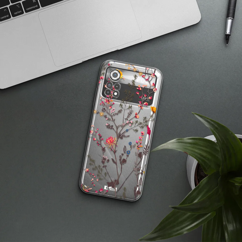 Miniature Flower Xiaomi Poco X4 Pro Clear TPU Case