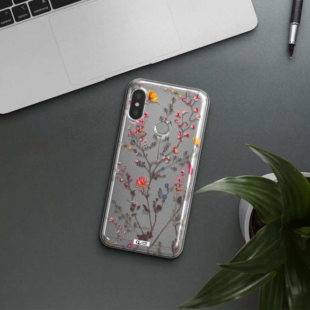 Miniature Flower Xiaomi Redmi 6 Pro Clear TPU Case