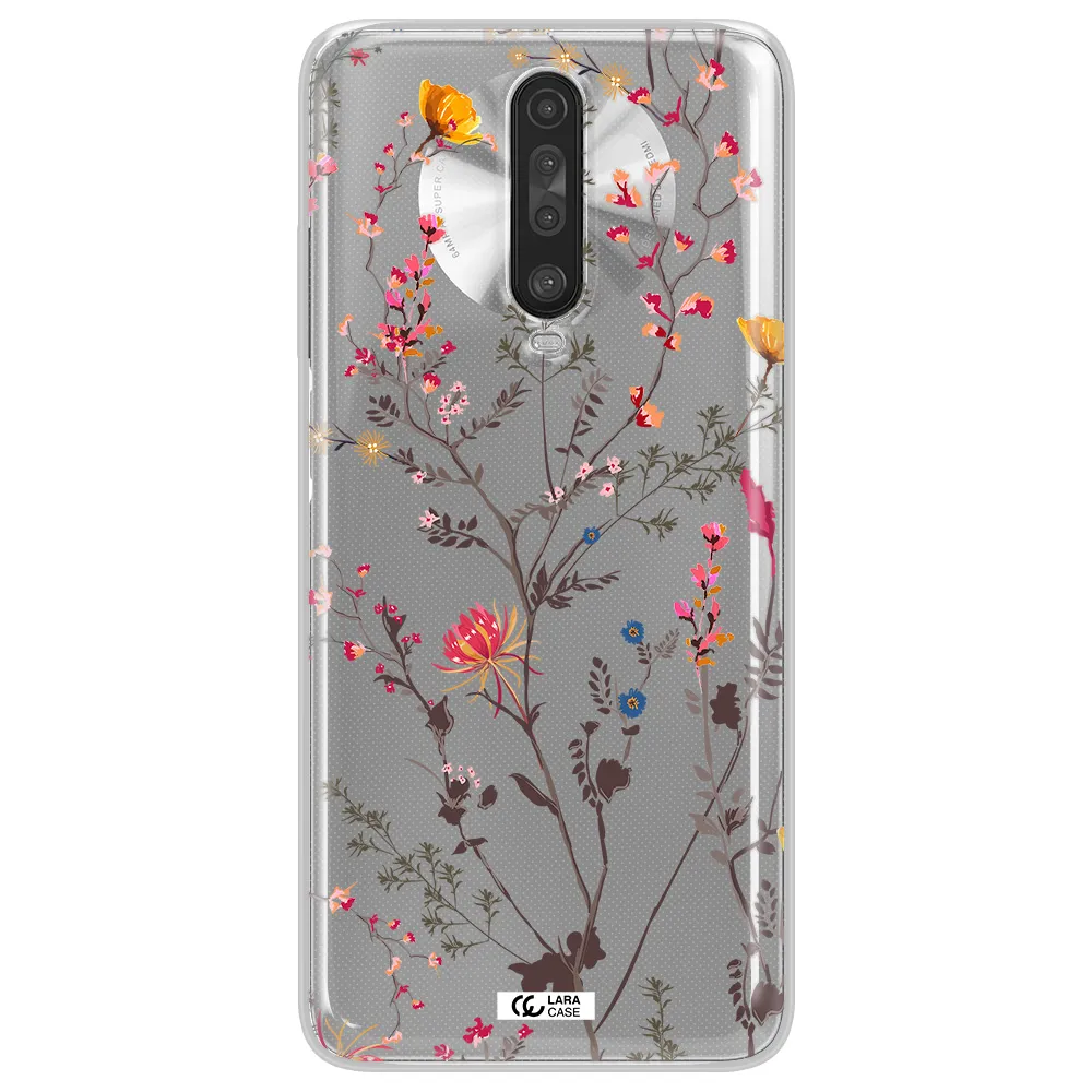 Miniature Flower Xiaomi Redmi K30 Clear TPU Case