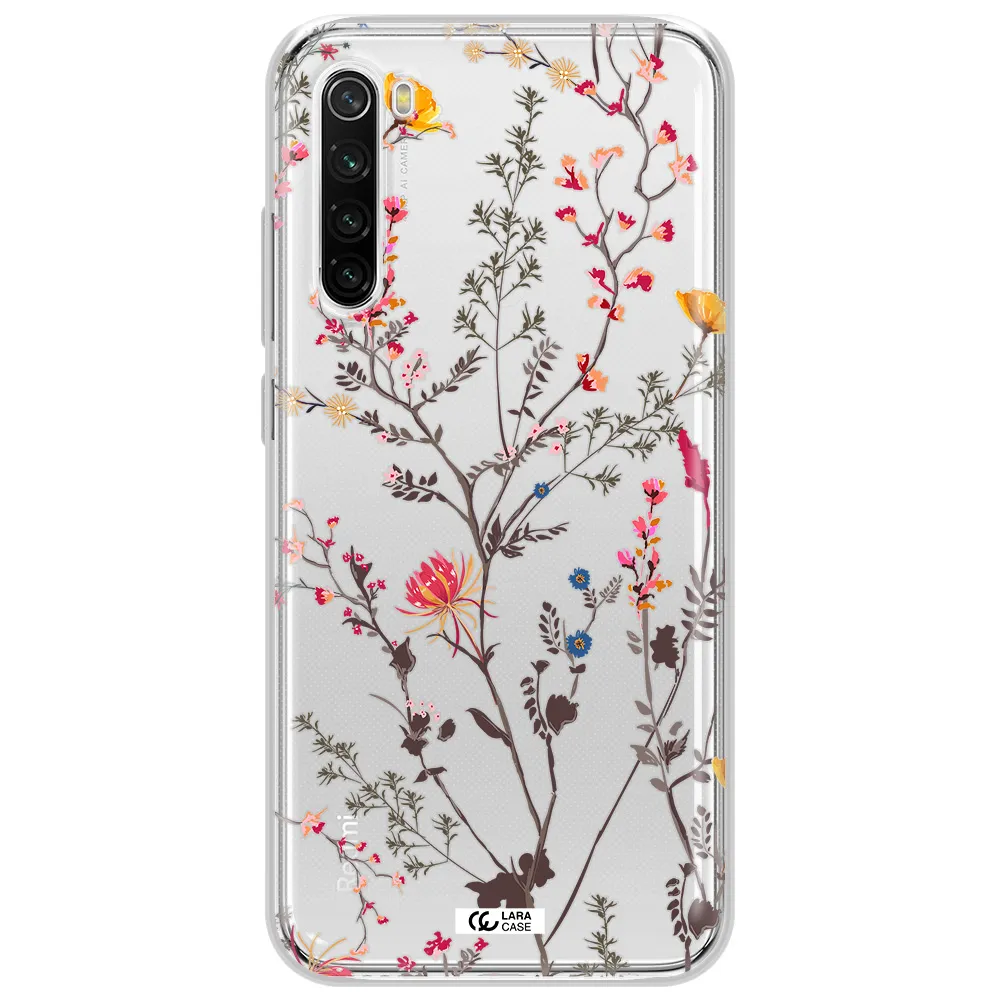 Miniature Flower Xiaomi Redmi Note 8T Clear Tpu Case